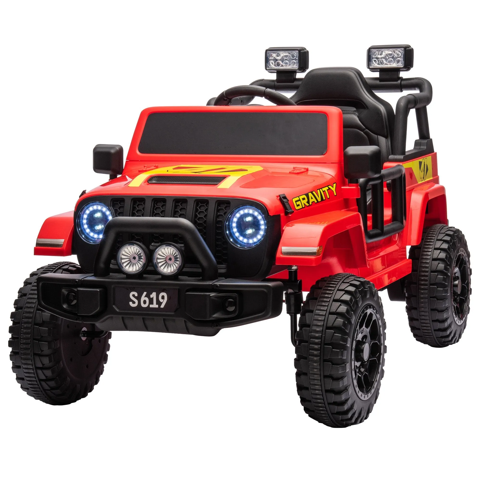 LED Lights & Bluetooth Kids Electric Ride On Car - Kahuna