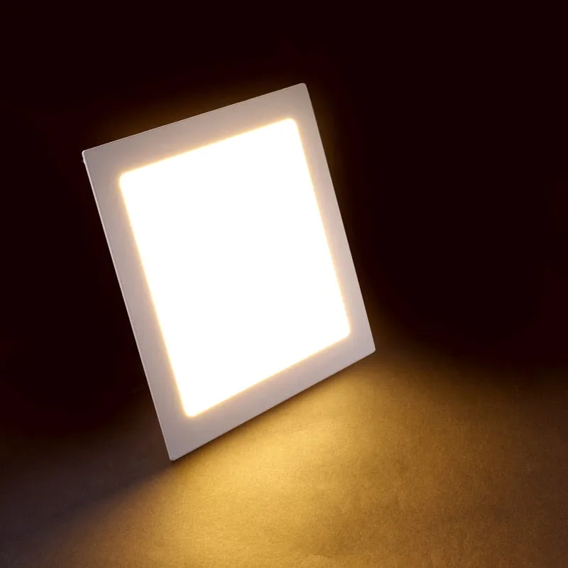 LED Panel Light 3W 4W 6W 9W 12W 15W 18W Round Square LED Spot light AC85~265V ceiling light Indoor Recessed Downlight