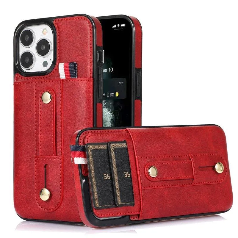 Leo Retro Leather Case with Card Slot For iPhone 15-16 Series