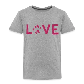 Love Pawprint Toddler Premium T-Shirt