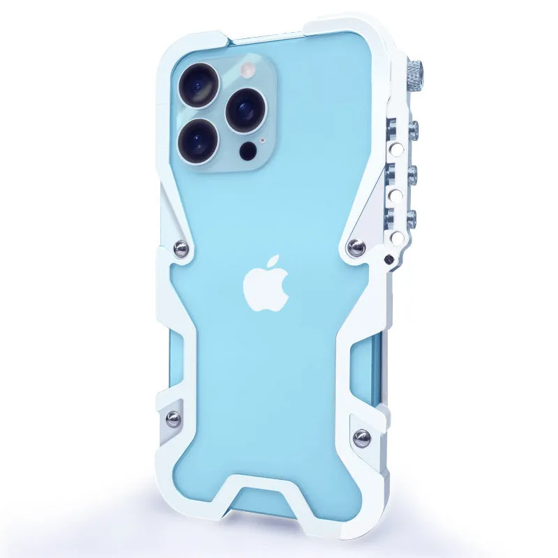 Luxury Metal Aluminum Bumper Armor Case For iPhone