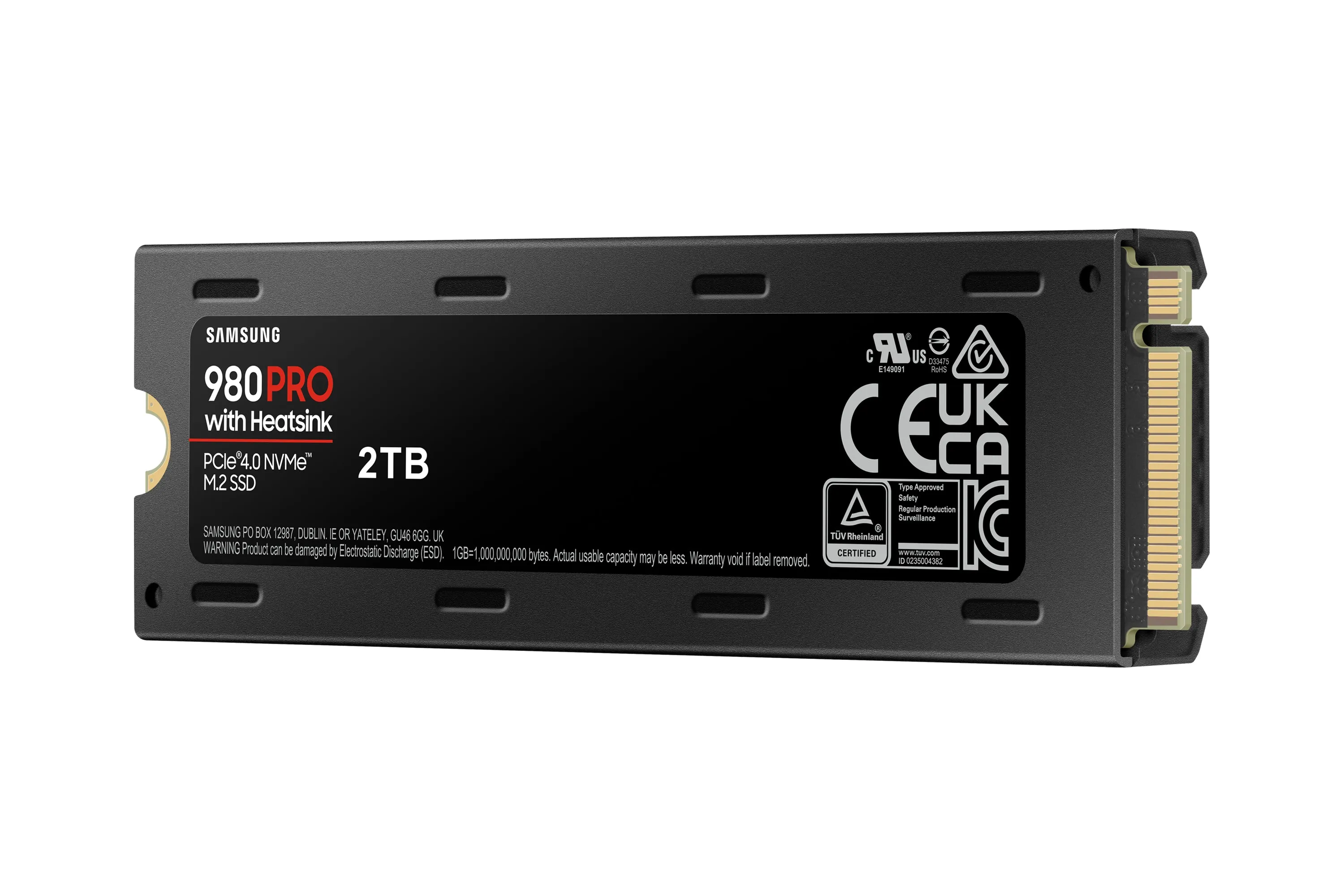 M.2 2Tb Samsung 980 Pro Heatsink Nvme Pcie 4.0 X 4 Retail