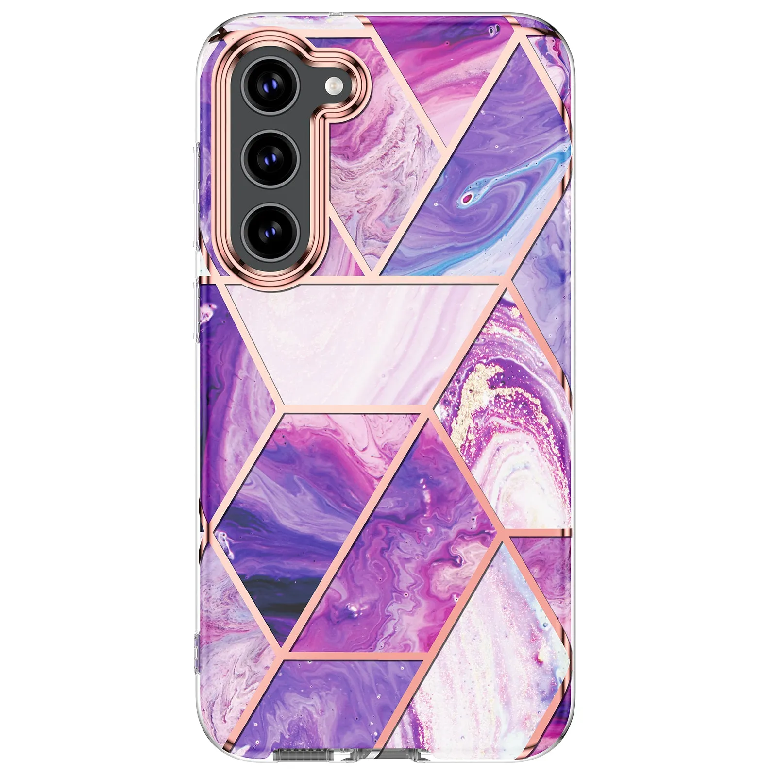 Marble Bundle for Samsung Galaxy S23 Plus Case   Galaxy Buds Case (Purple)