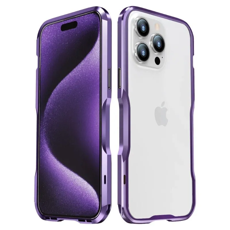 Matching Dual Colors Metal Frame Aluminum Alloy Bumper Phone Case For iPhone