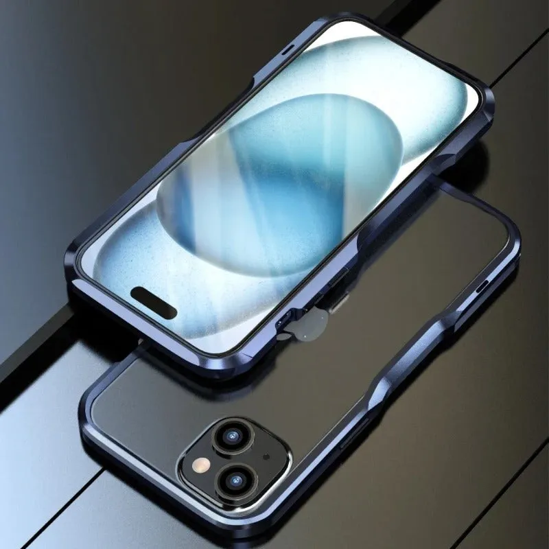 Matching Dual Colors Metal Frame Aluminum Alloy Bumper Phone Case For iPhone