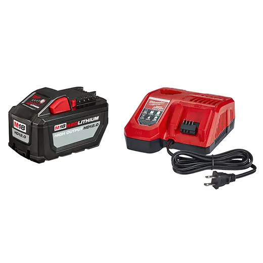 Milwaukee 48-59-1200 M18 Redlithium High Output Hd12.0 Battery Pack w/ Rapid Charger