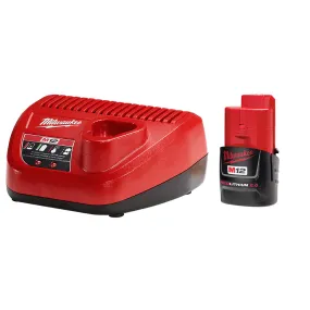 Milwaukee 48-59-2420 M12™ REDLITHIUM™ 2.0Ah Battery and Charger Starter Kit