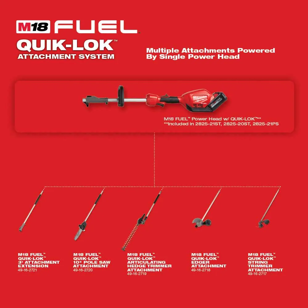 Milwaukee 49-16-2721 M18 FUEL QUIK-LOK 3' Attachment Extension