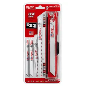 Milwaukee 49-22-1110 10 Pc SAWZALL Blade Set