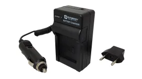 Mini Battery Charger Kit for Nikon EN-EL21 Battery - Fold-in Wall Plug (Car & EU Adapters Included)