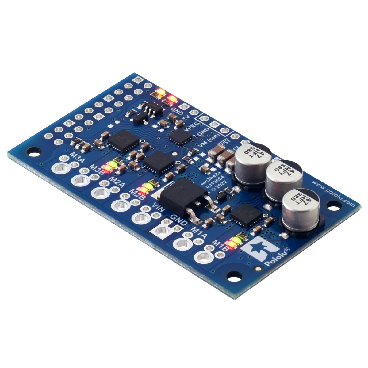 Motoron M3H256 Triple Motor Controller Kit for Raspberry Pi