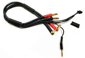 MR33 2S All-Black Charging Lead - 300mm - (4 / 5mm Dual Plug - XH)  MR33-BCL