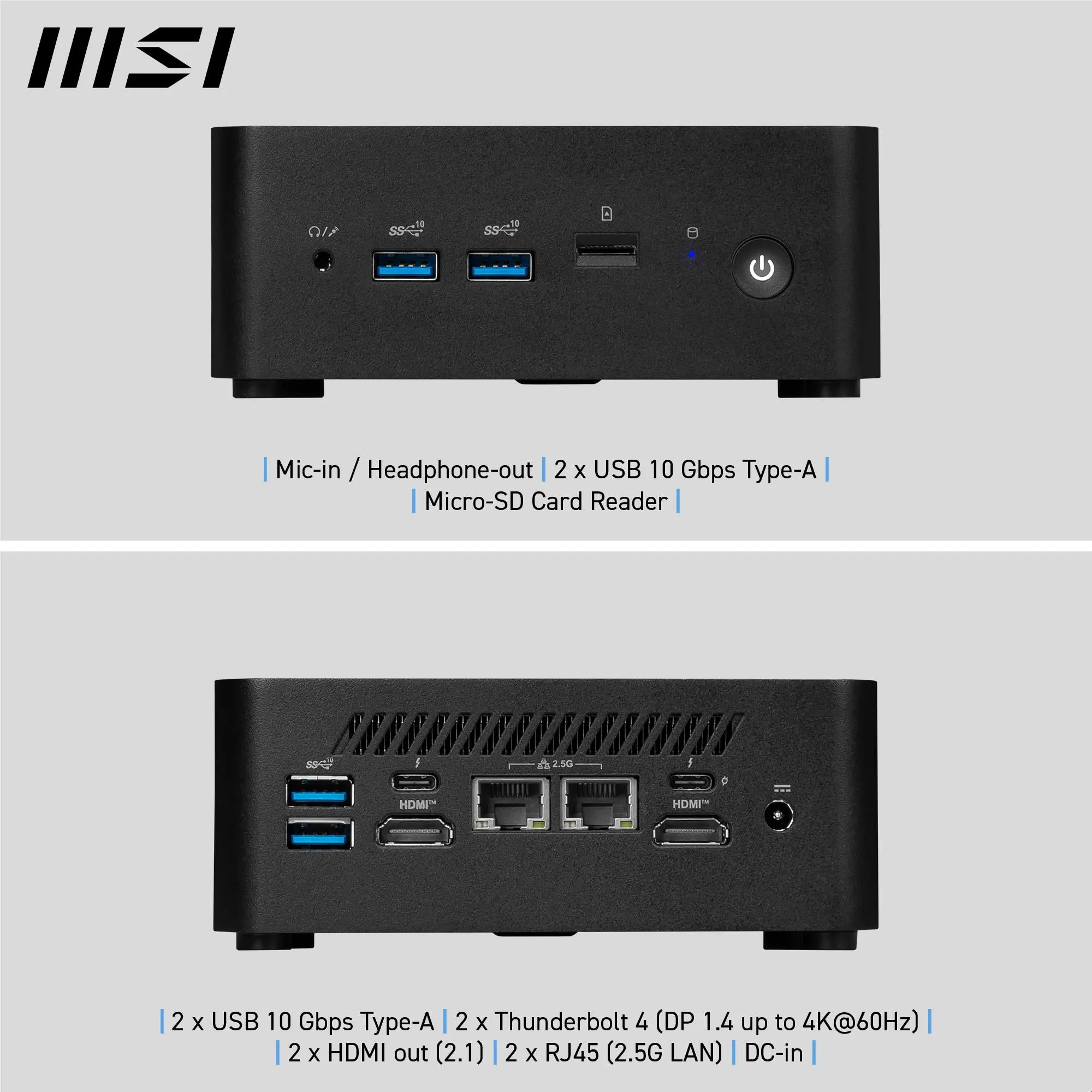 MSI Cubi NUC 1M-055AU Mini Desktop PC NUC (Intel Core 7)[1TB SSD]