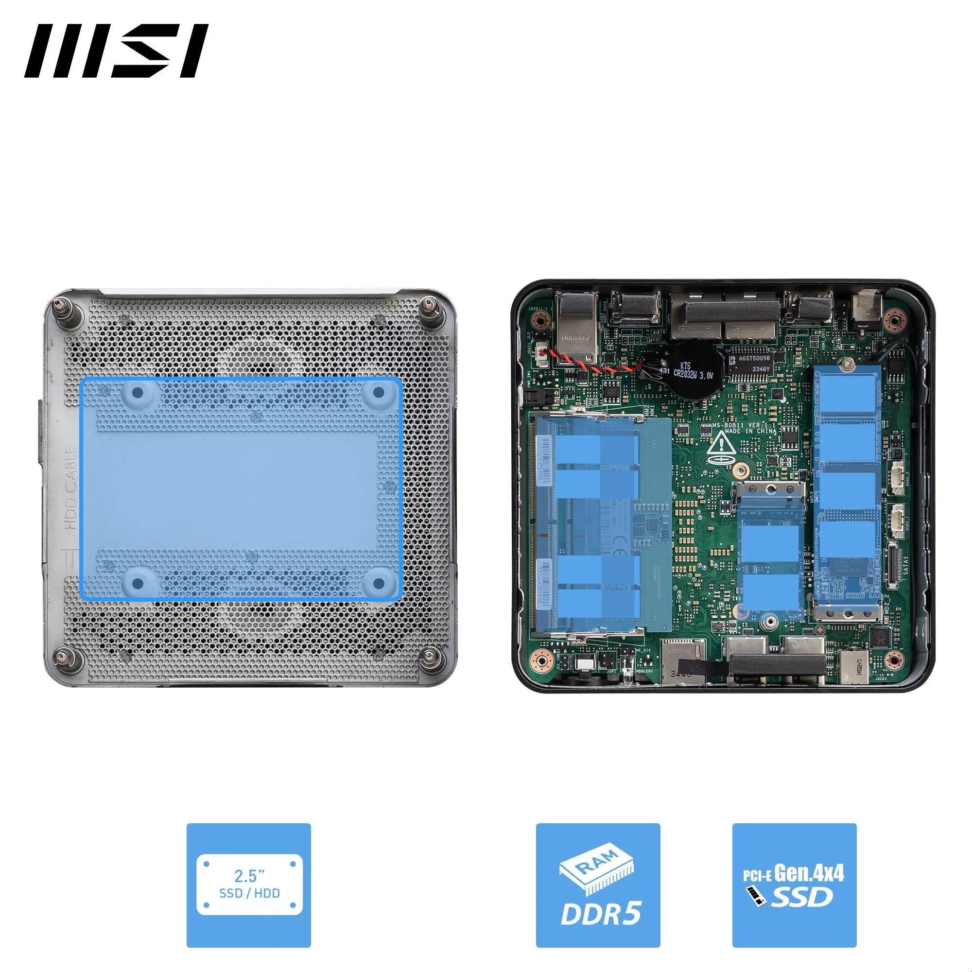 MSI Cubi NUC 1M-055AU Mini Desktop PC NUC (Intel Core 7)[1TB SSD]