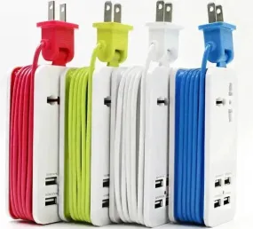 Multi-port Four-in-One USB Mobile Fast charging Port Power Strip Extension