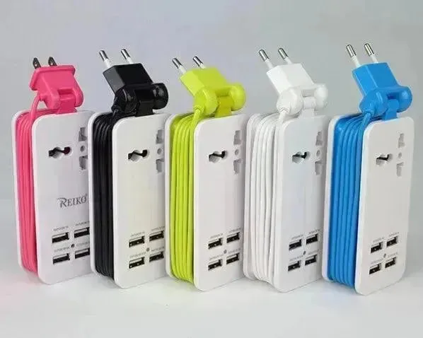 Multi-port Four-in-One USB Mobile Fast charging Port Power Strip Extension