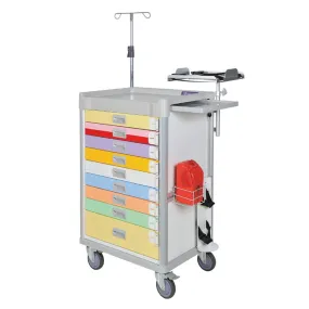 MX Pediatric Emergency Cart 37" (Color Coded)