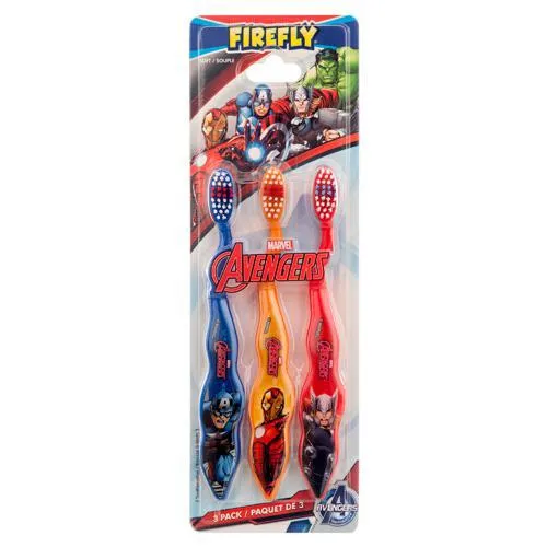 New Marvel Avengers Children's Tooth Brush (Pack of 3) - Toothbrush Designs Vary - Premium Quality