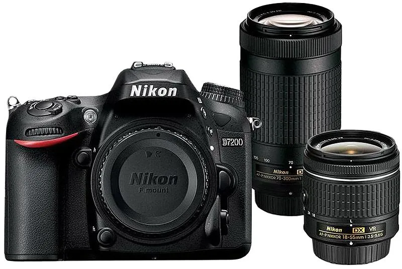 Nikon D7200 DSLR Camera With 18-55mm And 70-300mm Lenses Kit - D7200-2LENSKIT & 13533