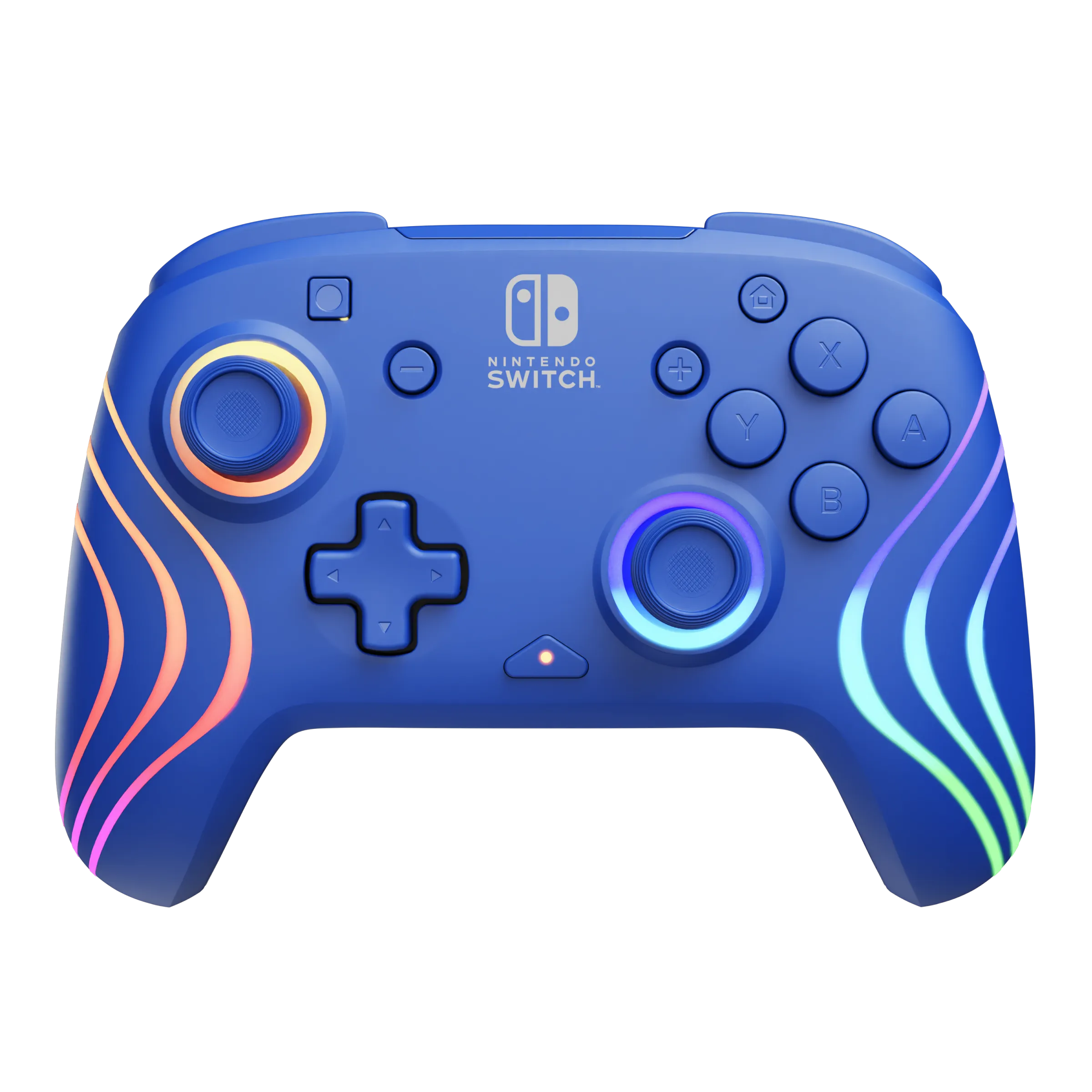 Nintendo Switch Blue Afterglow Wave Wireless Controller With Motion