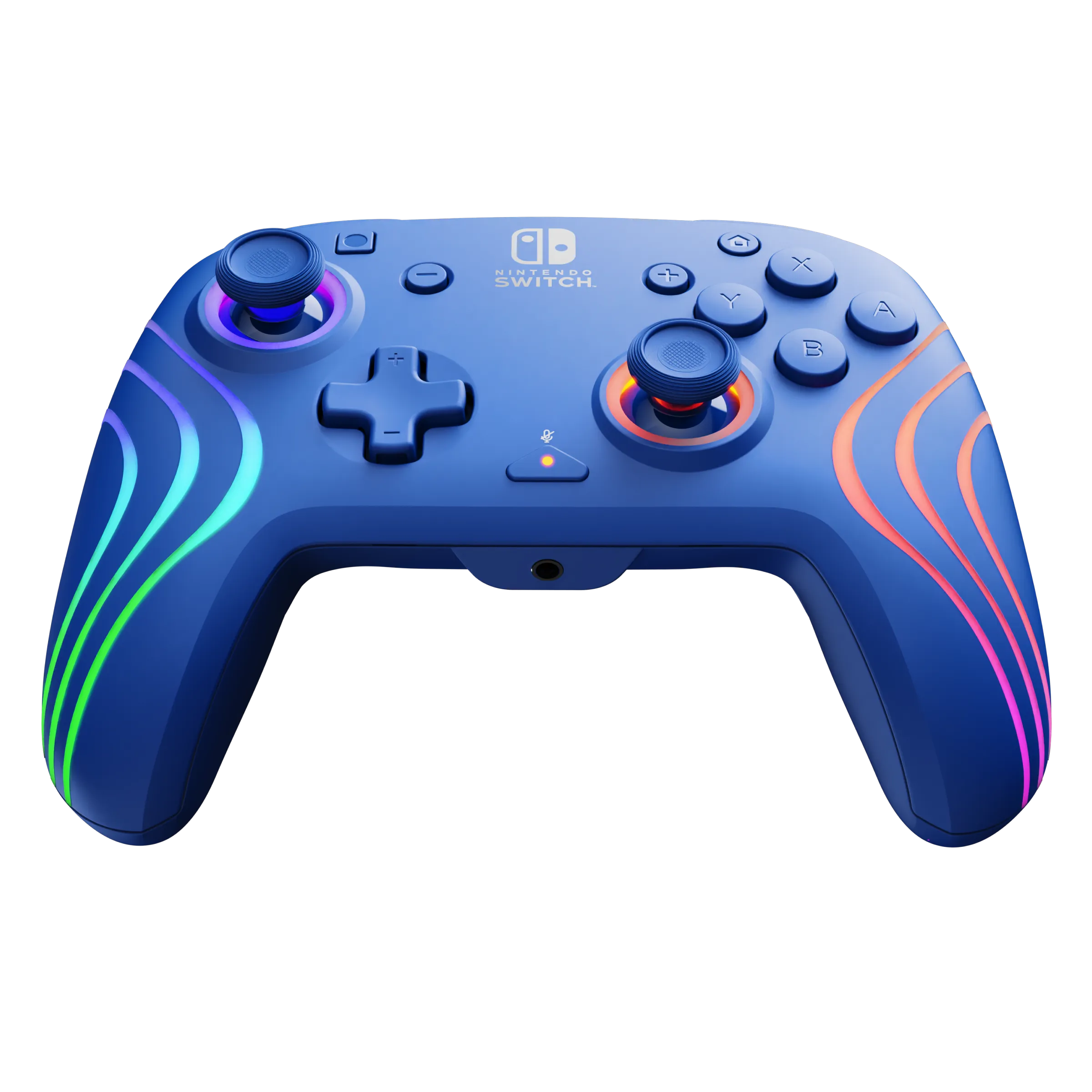 Nintendo Switch Blue Afterglow Wave Wireless Controller With Motion