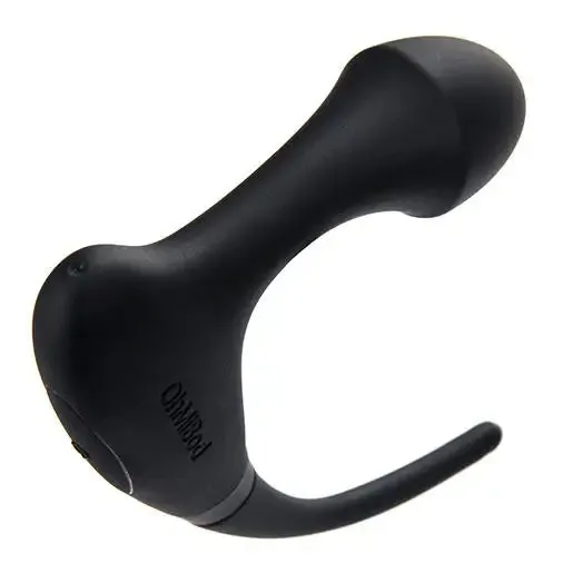 Ohmibod Silicone Black Vibrating Anal Butt Plug with Clit Stim