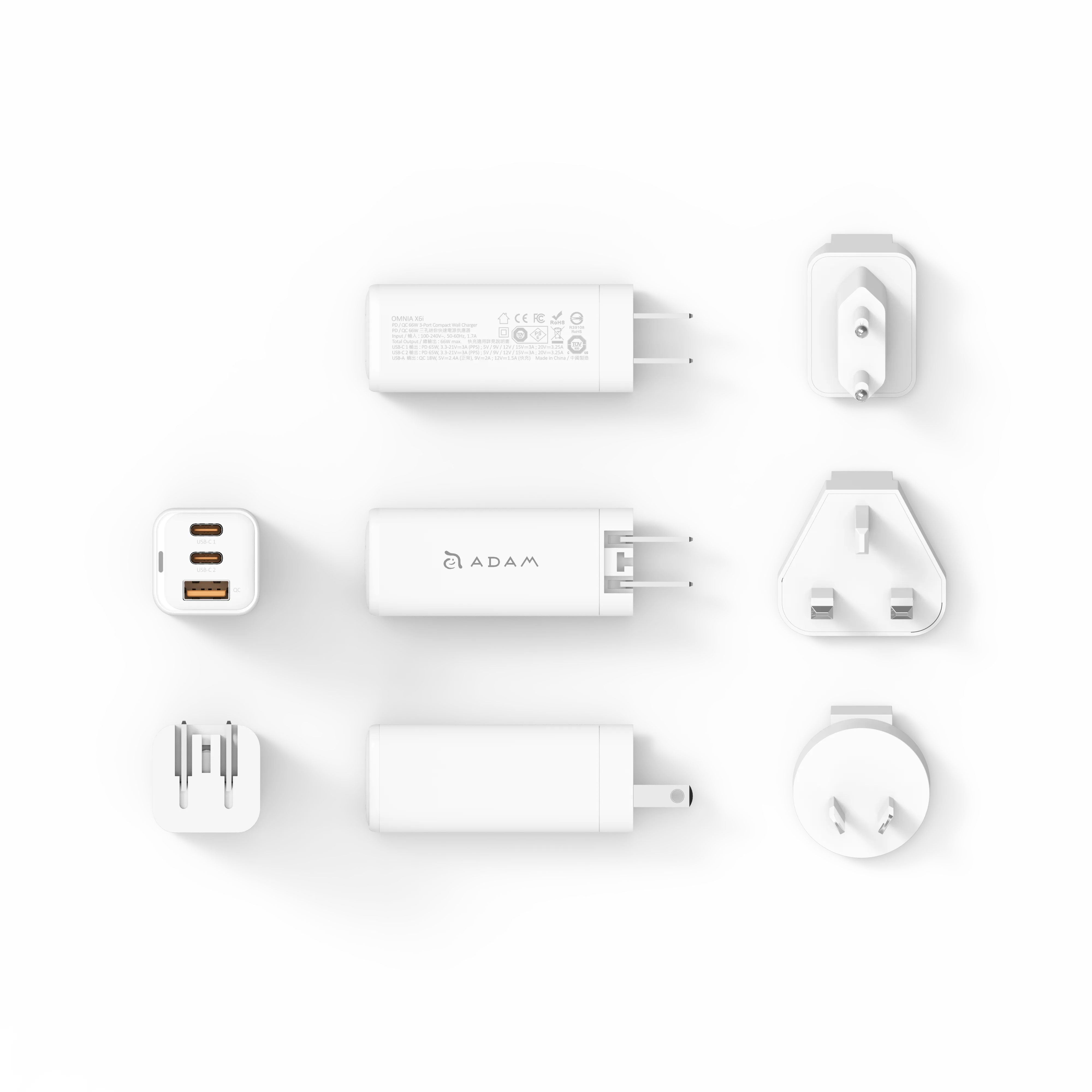 OMNIA X6i PD / QC 66W Compact Wall Charger   PeAk II C120B USB-C to Lightning Cable (1.2M)