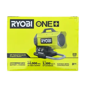 ONE  18-Volt Cordless Hybrid Forced Air Propane Heater (Tool Only)