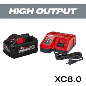 Open Box -  Milwaukee  48-59-1880 M18 18-V HIGH OUTPUT Starter Kit w/Battery & Rapid Charger