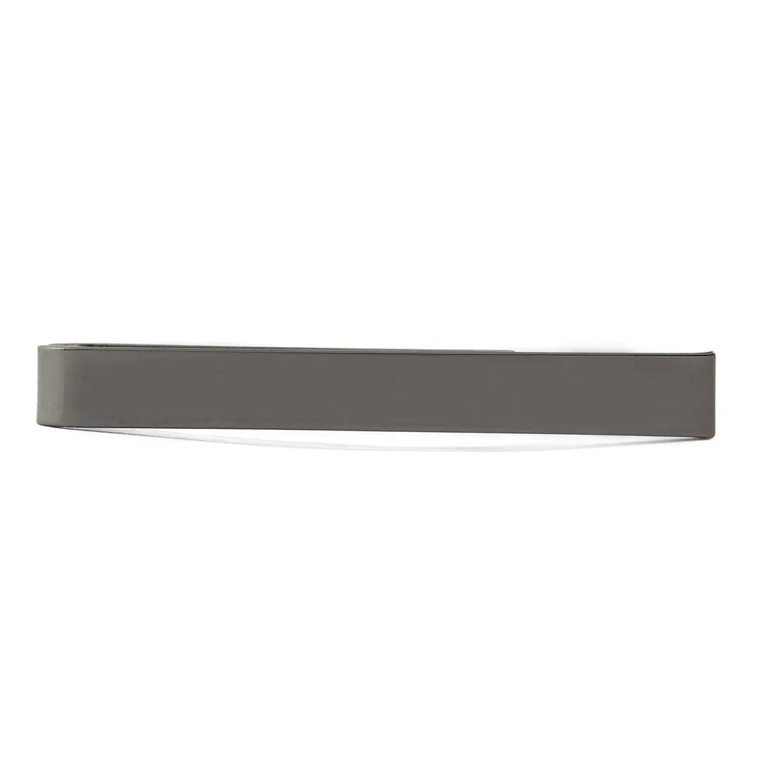 Peluche Slim Tie Bar Charcoal Grey Tie Pin