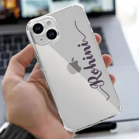 Personalized iPhone 15 Phone Case  - Transparent TPU Flexible Cover