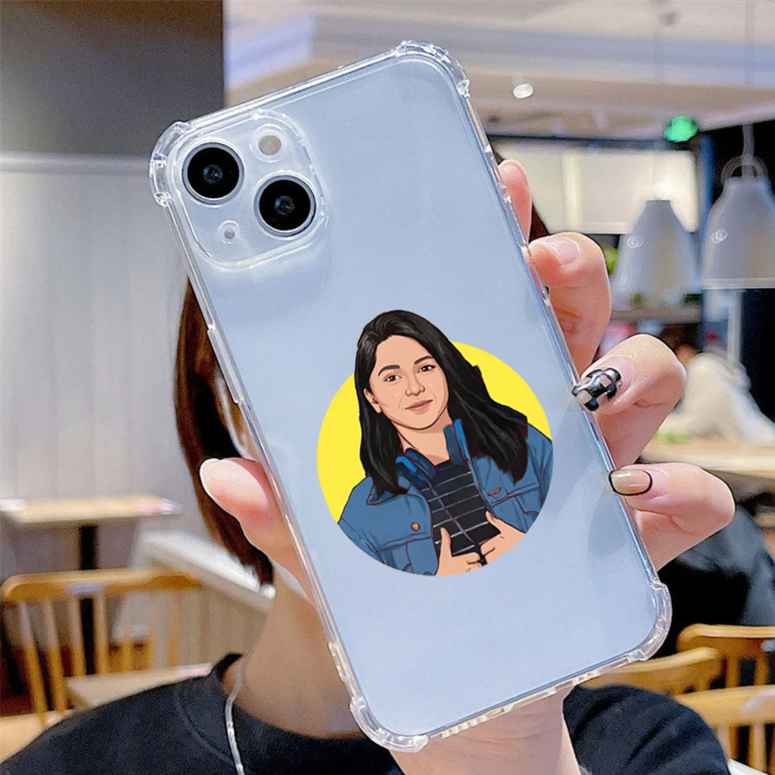 Personalized Photo Phone Case For iPhone 15 High Quality Transparent TPU Flexible Mobile Cover