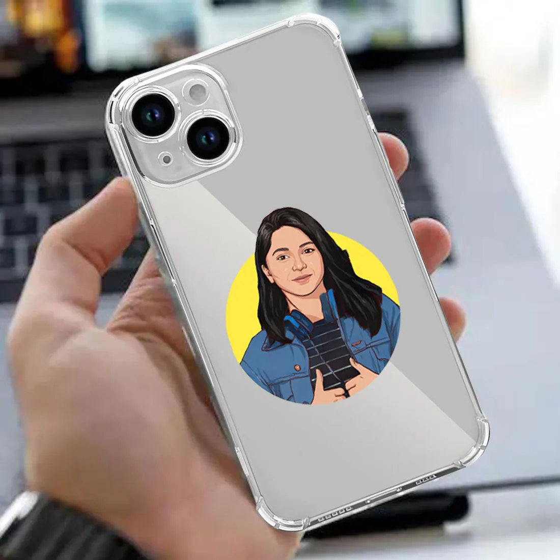 Personalized Photo Phone Case For iPhone 15 High Quality Transparent TPU Flexible Mobile Cover