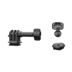 PGYTECH CapLock Quick Release Action Camera Ball Head Mount Set with Dual-Locking System and 1/4" Screw Adapter for Insta360, DJI, GoPro, Smartphone Holders, Tripods, Monopods, Selfie Sticks, and Gimbal Stabilizers | P-CG-145