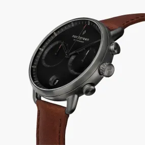 Pioneer | Black Dial - Brown Leather