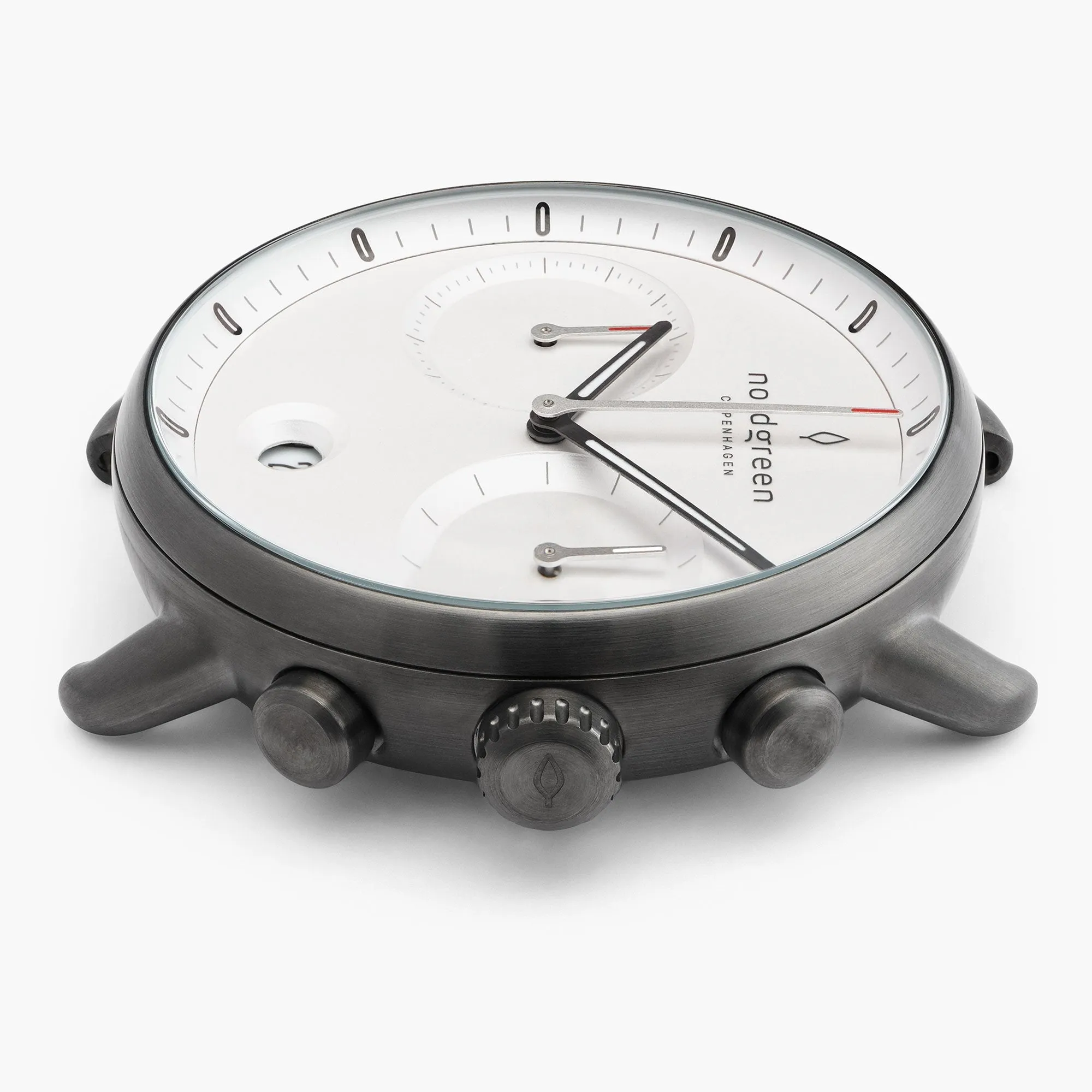 Pioneer | White Dial - Black Vegan Leather