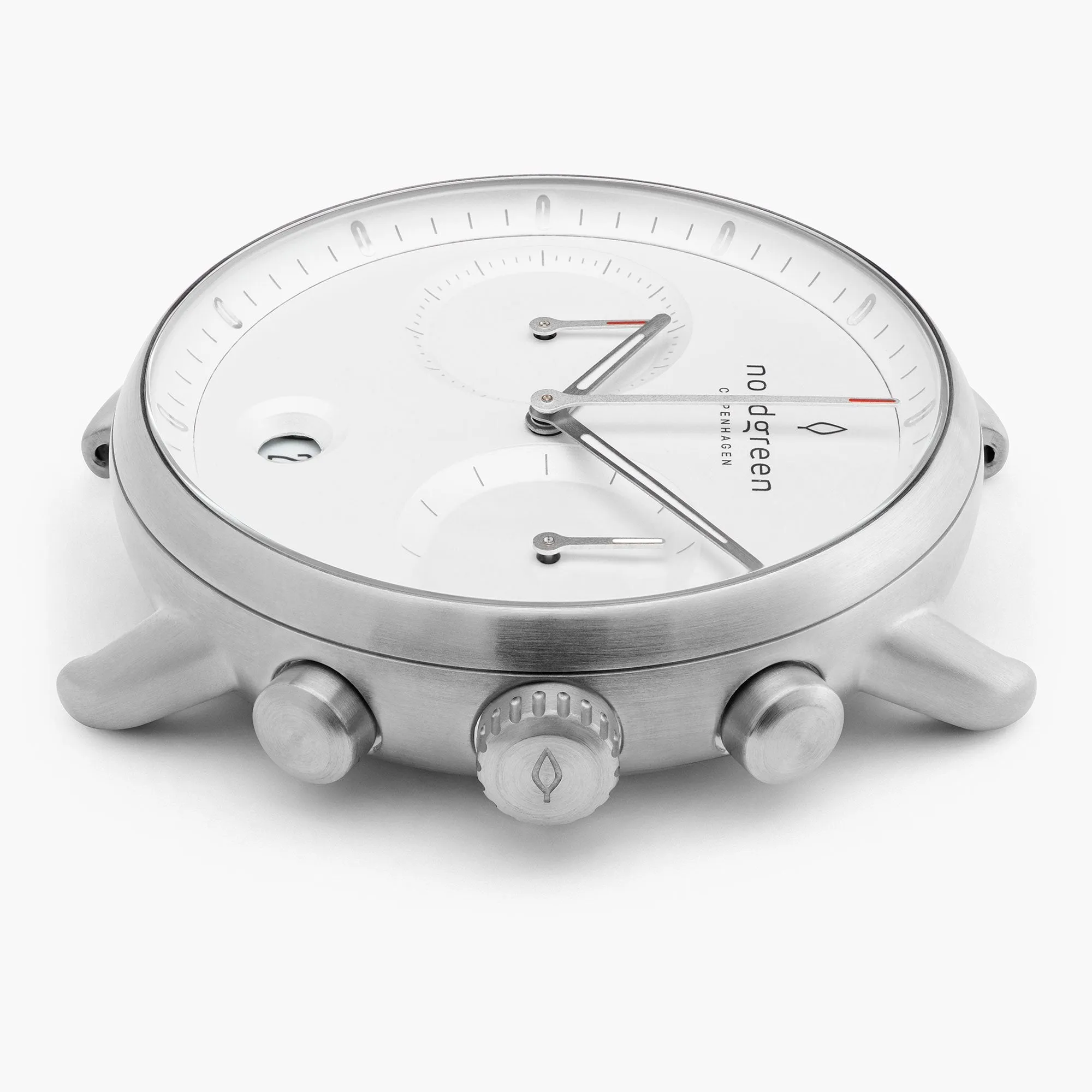 Pioneer | White Dial - Black Vegan Leather