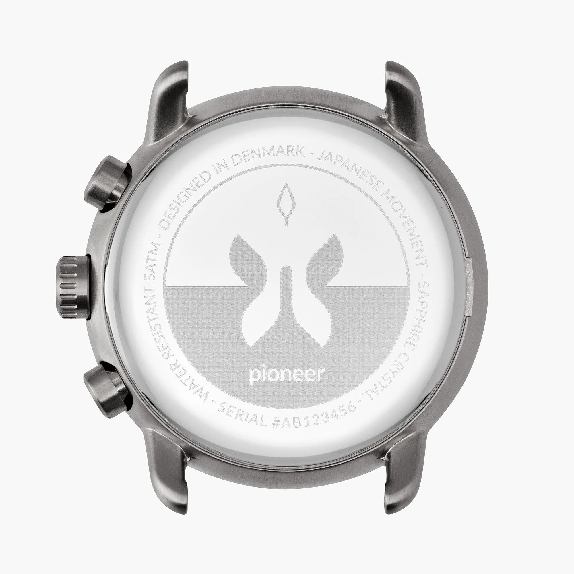 Pioneer | White Dial - Black Vegan Leather