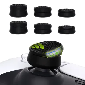 PlayVital 3 Height Armor Thumbs Cushion Caps Thumb Grips for ps5, for ps4, Thumbstick Grip Cover for Xbox Core Wireless Controller, Thumb Grip Caps for Xbox One, Elite Series 2, for Switch Pro - Black - PJM3067