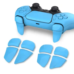 PlayVital BLADE 2 Pairs Shoulder Buttons Extension Triggers for ps5 Controller, Game Improvement Adjusters for PS Portal Remote Player, Bumper Trigger Extenders for ps5 Edge Controller - Starlight Blue - PFPJ089