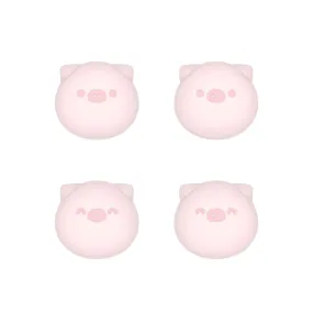 PlayVital Chubby Piggy Cute Thumb Grip Caps for PS5/4 Controller, Silicone Analog Stick Caps Cover for Xbox Series X/S, Thumbstick Caps for Switch Pro Controller - PJM3011