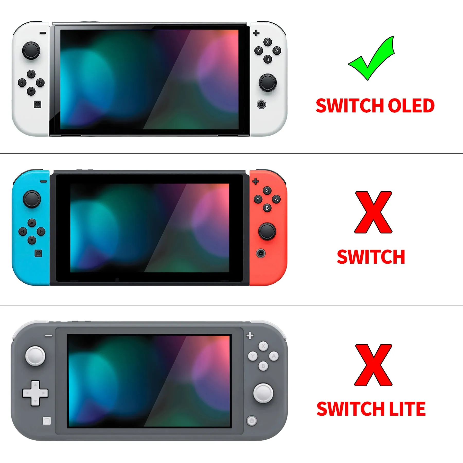 PlayVital ZealProtect Soft Protective Case for Switch OLED, Flexible Protector Joycon Grip Cover for Switch OLED with Thumb Grip Caps & ABXY Direction Button Caps - Darkling Sheep - XSOYV6050