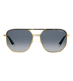 Polaroid Men's Gradient Blue Square Sunglasses