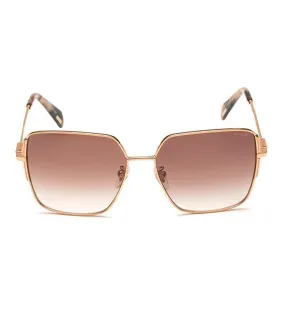 Police Women's Brown Square Sunglasses