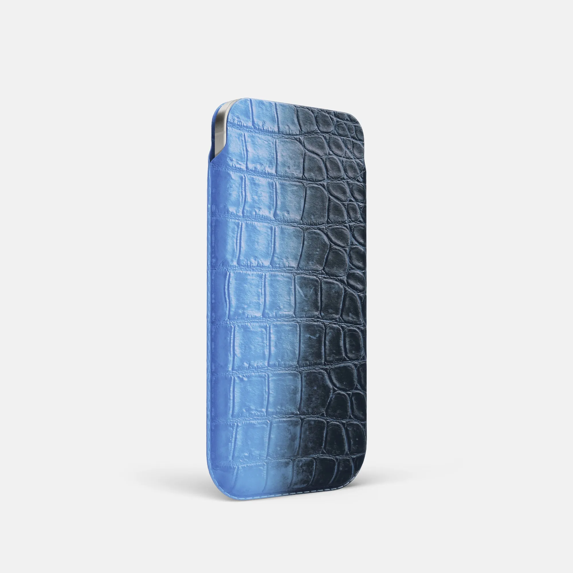 Pouch Case For iPhone 16 Pro In Himalayan Crocodile