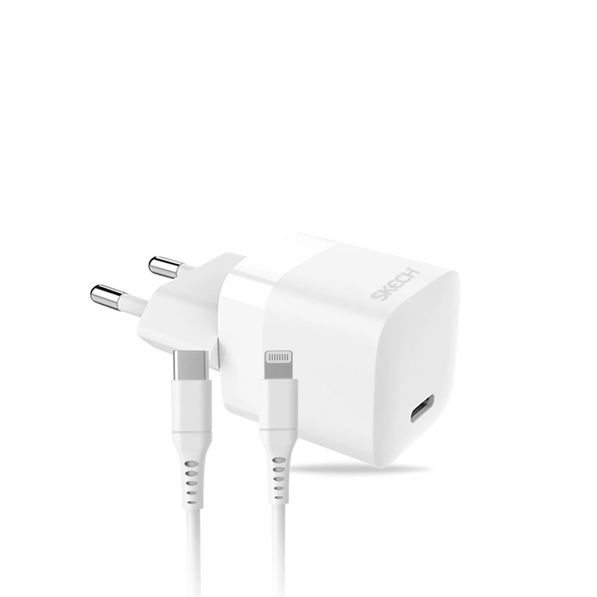 Power Delivery 30W travel charger with Lightning Cable