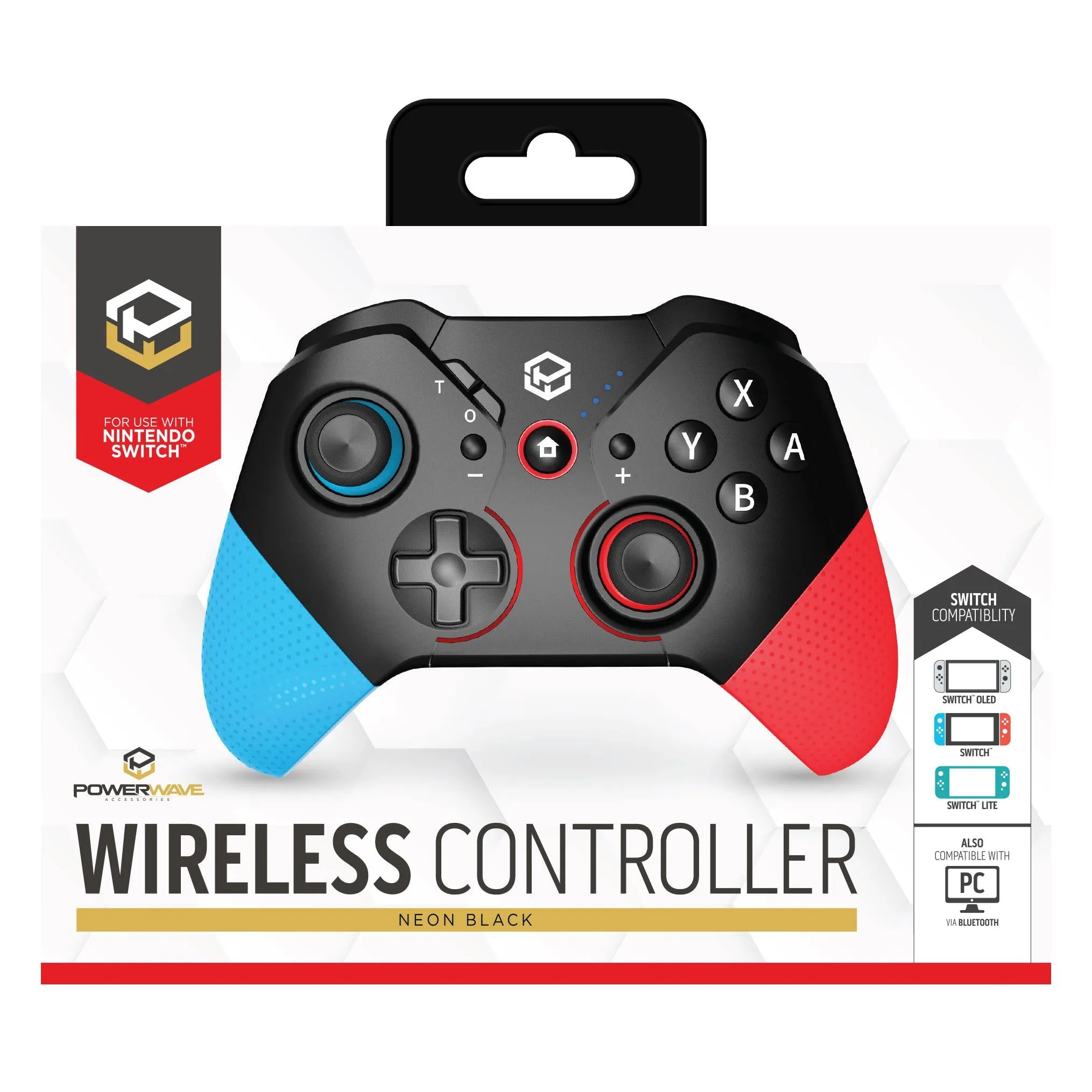 Powerwave Switch Wireless Controller (Black Neon)