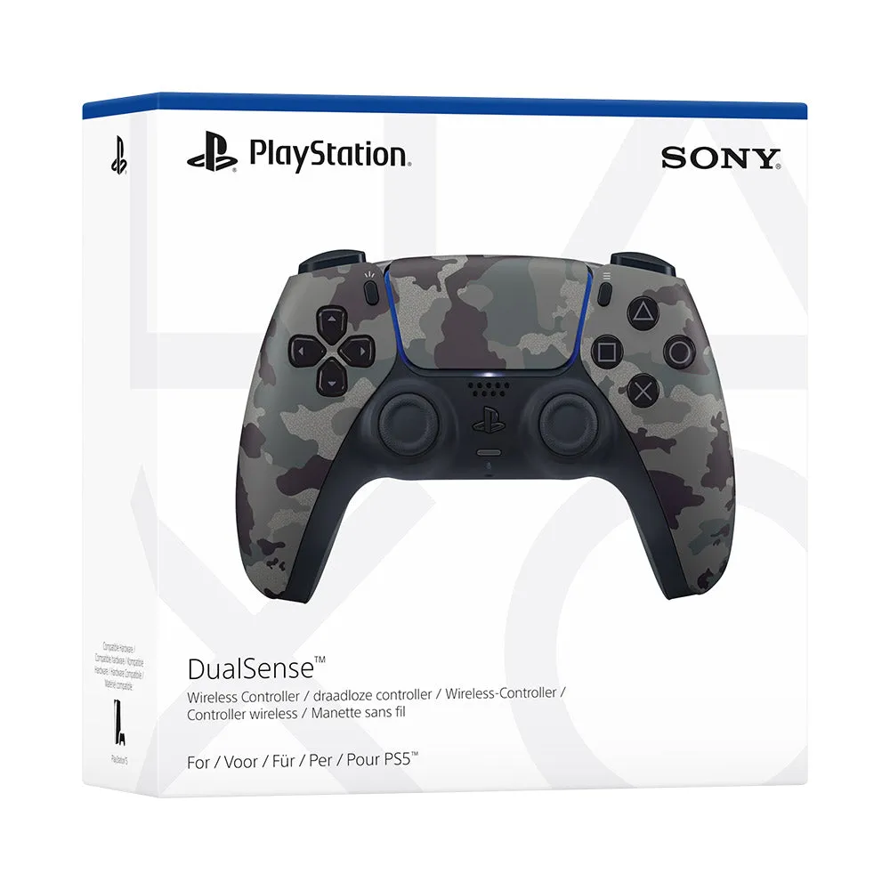 PS5 Official Sony DualSense Wireless Controller (Gray Camouflag)   1 Year Warranty by Sony Singapore