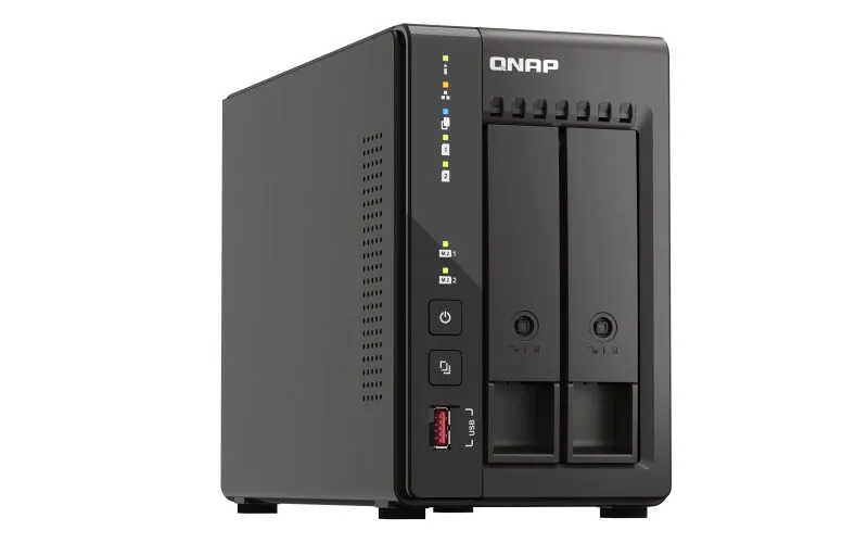 Qnap Ts-253E Nas-Server 2 Schächte Intel Celeron J6412 2,6Ghz Sata 6Gb/S