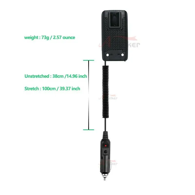 Quansheng UV-K5 UV-k5(8) UV-5R PLUS Battery Eliminator Walkie Talkie Car Charger 12V/24v Universal Two Way Radio BAOFENG UV5R